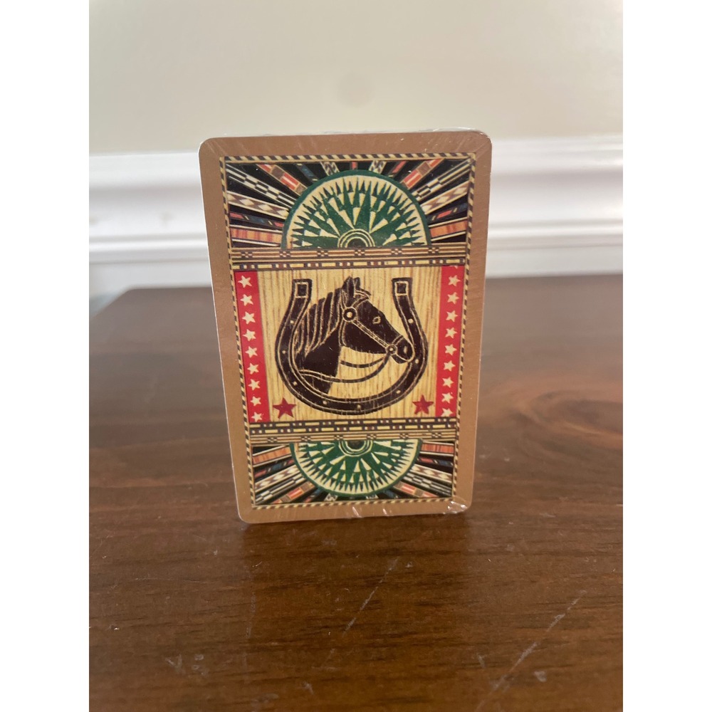 Western Horse Horseshoe Playing Cards Deck Sealed Vintage Americana Style Poker